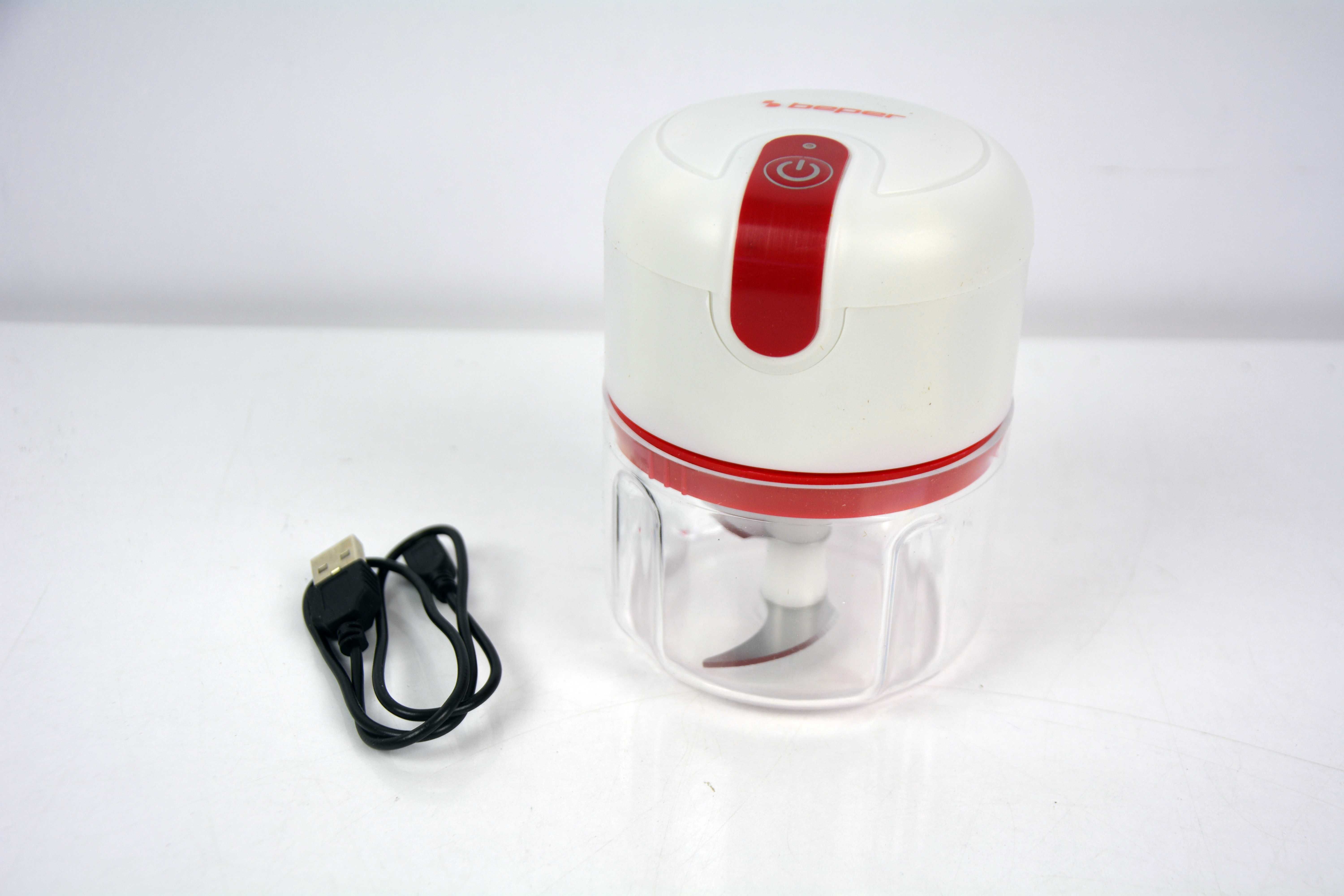 BEPER Rozdrabniacz USB, Mini Robot Kuchenny, Pojemność 250 ml, Moc 3,7