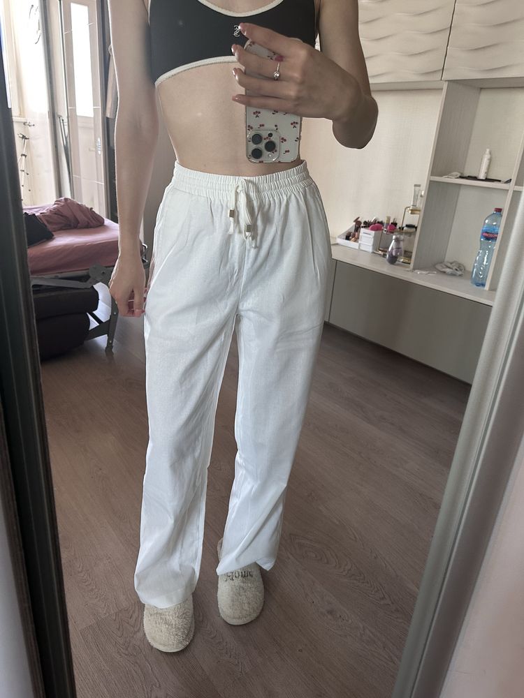 Лляні штани zara S