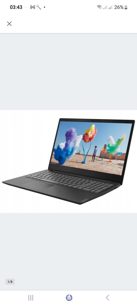 Laptop Lenovo IdeaPad S145 15,6 " AMD Ryzen 5 8 GB / 256 GB black