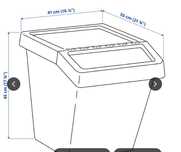 Sortera Ikea duże kosze 4 szt