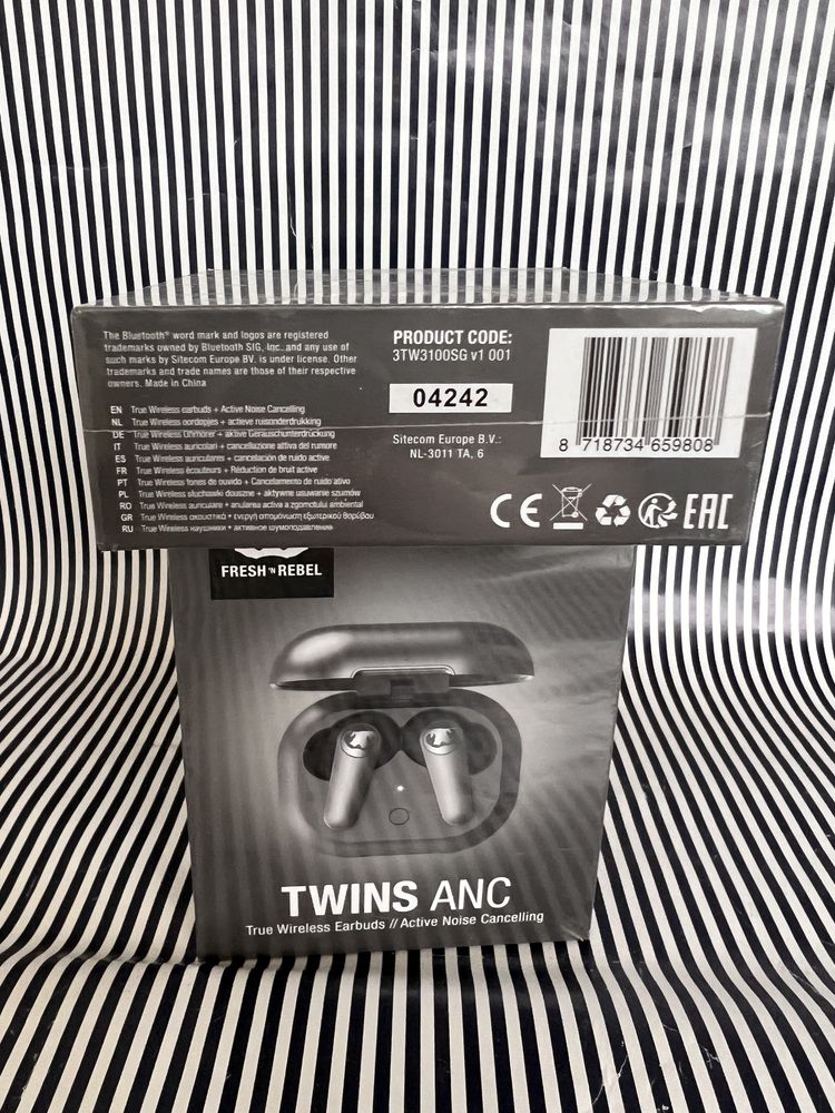 Навушники бездротові Fresh N Rebel Twins ANC Storm Grey ( 3TW3100SG )