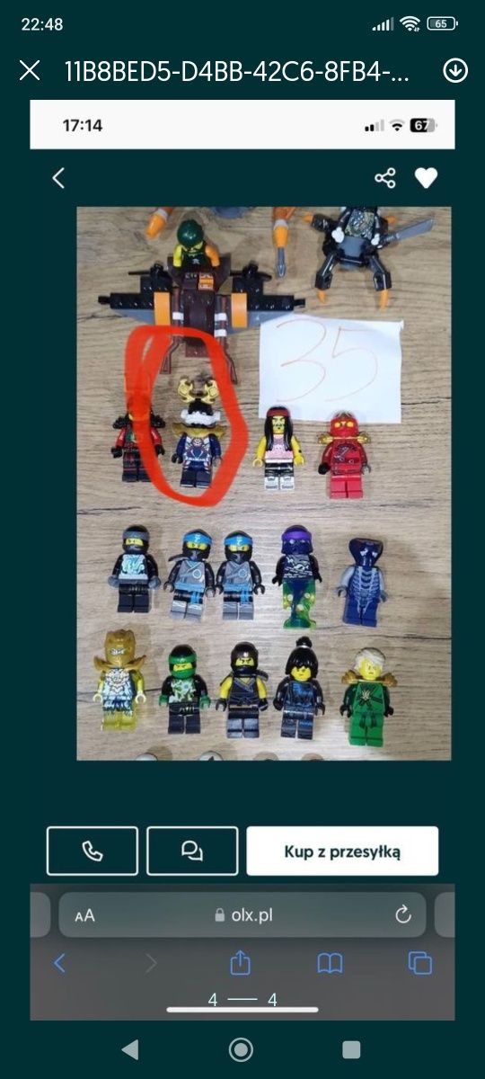 4 figurki lego ninjago oryginalne