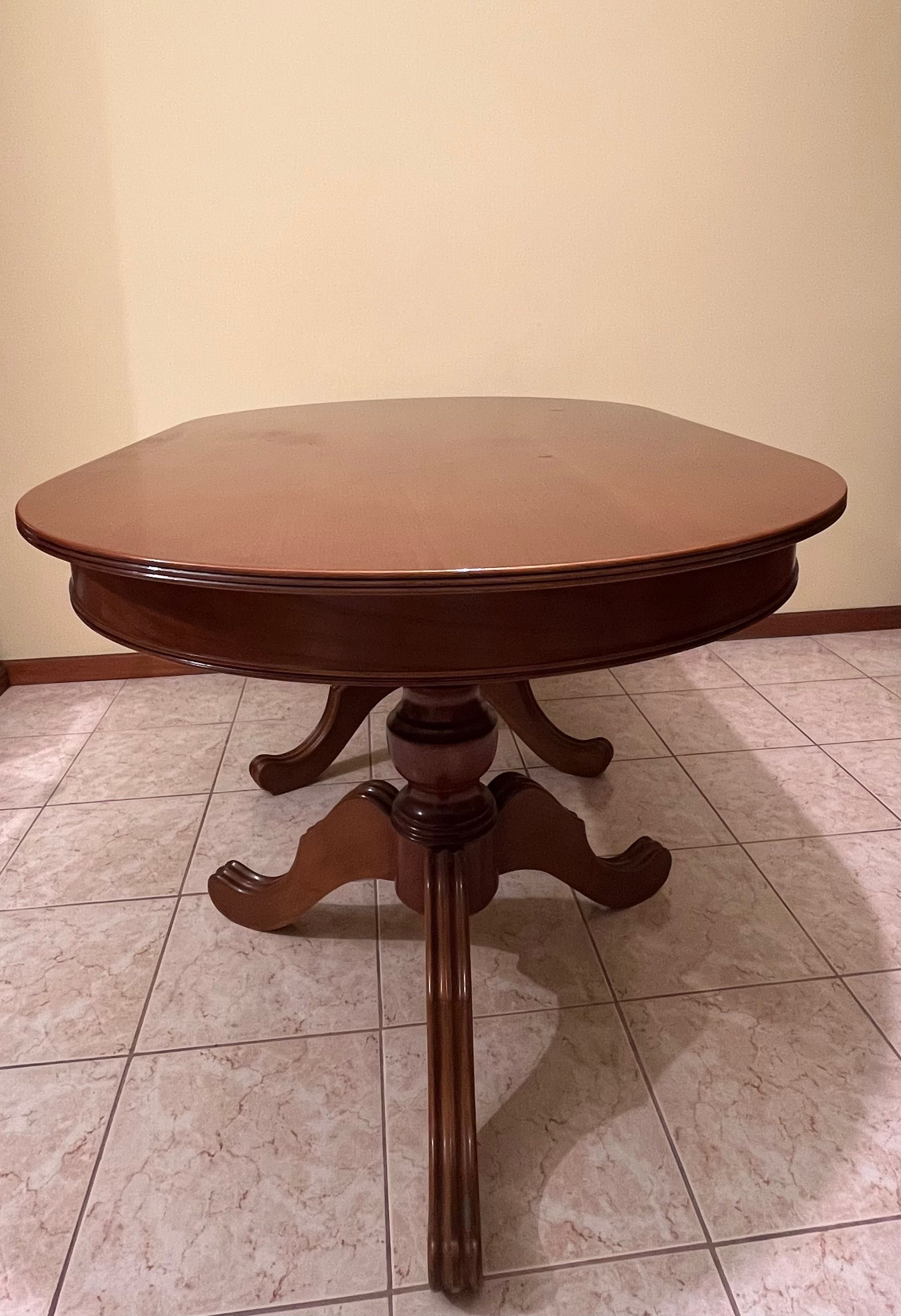 Móvel de sala + mesa de jantar, madeira de Nogueira Natural novo