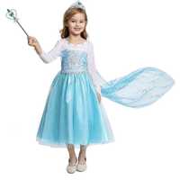 Сукня принцеса ельза 7-8 років зріст 120-130 зі шлейфом