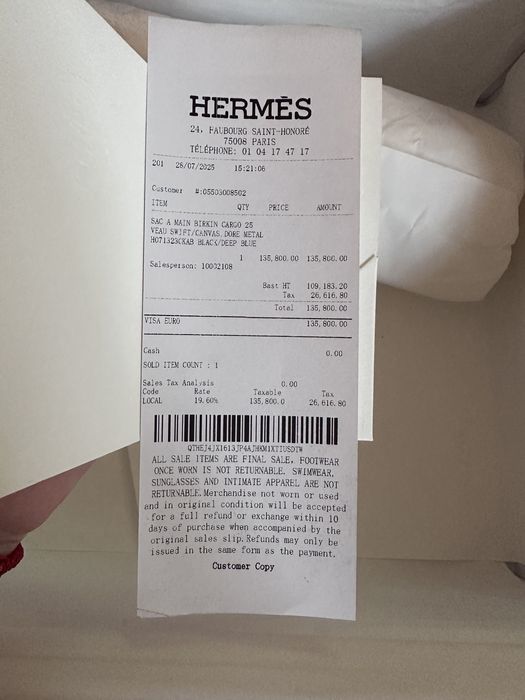 Hermes Birkin Cargo 25 см