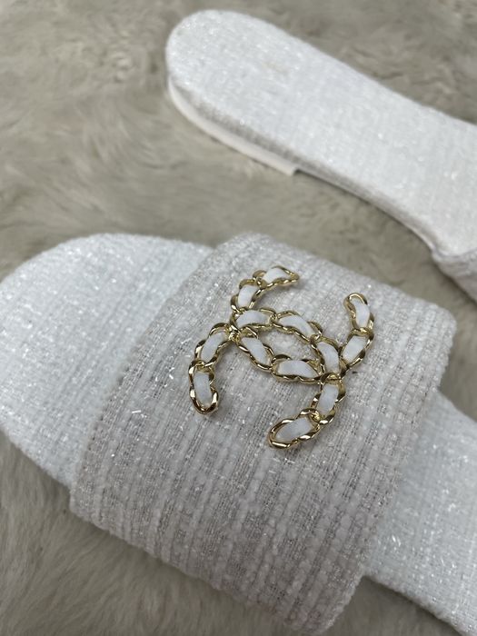 Sandalias Brancas Chanel 38