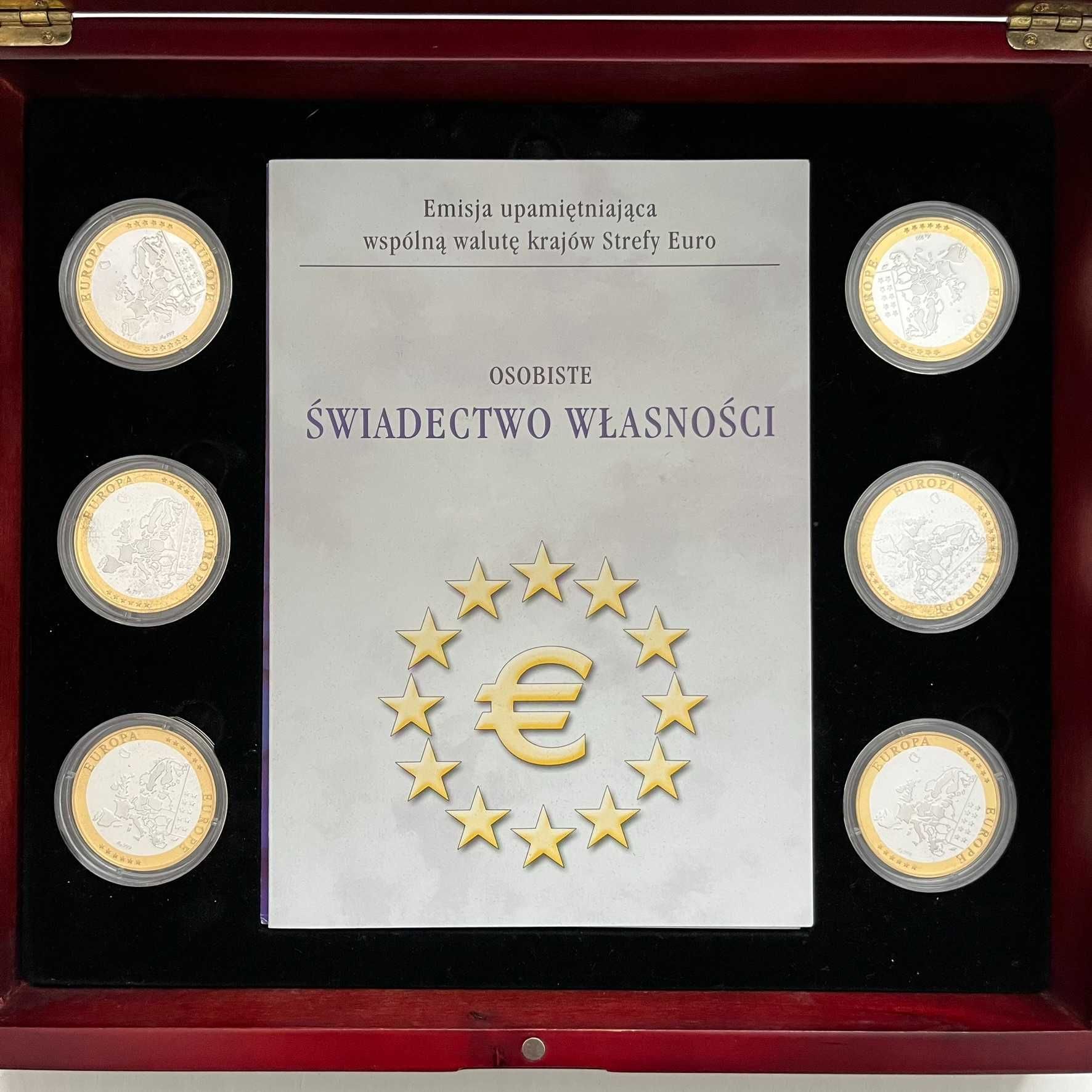 Kolekcja monet Emisja upamiętniająca wspólną walutę krajów strefy EURO