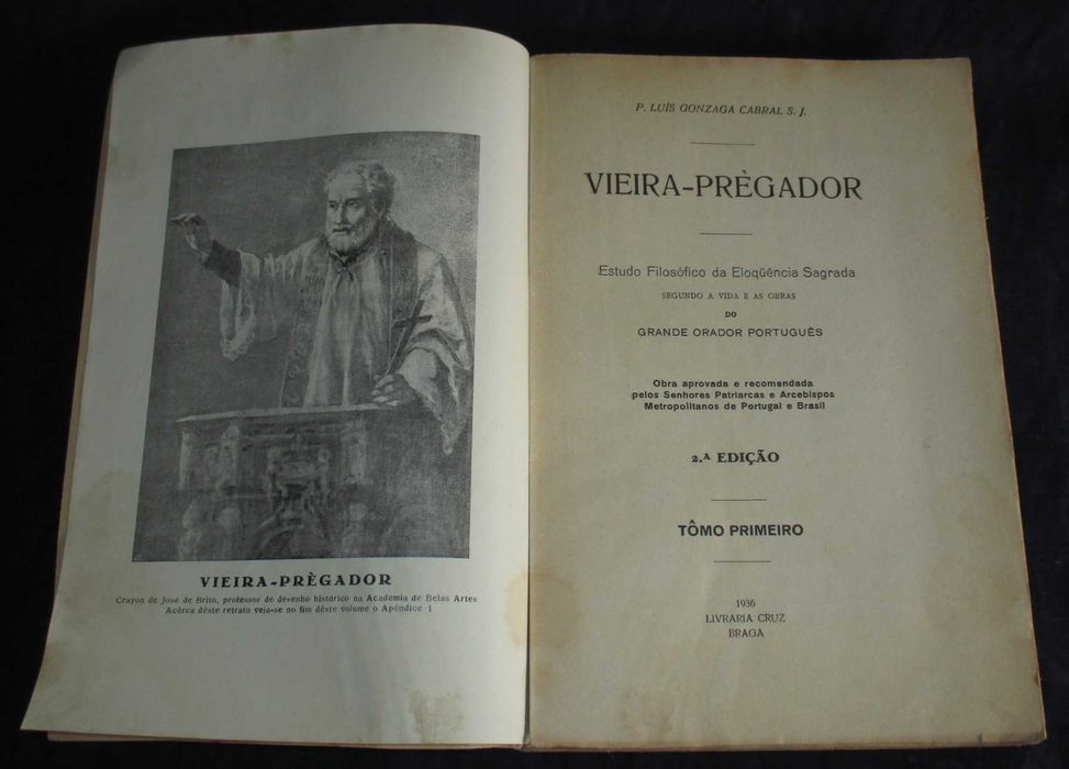 Livro Vieira-Prègador P. Luís Gonzaga Cabral S. J.  1936