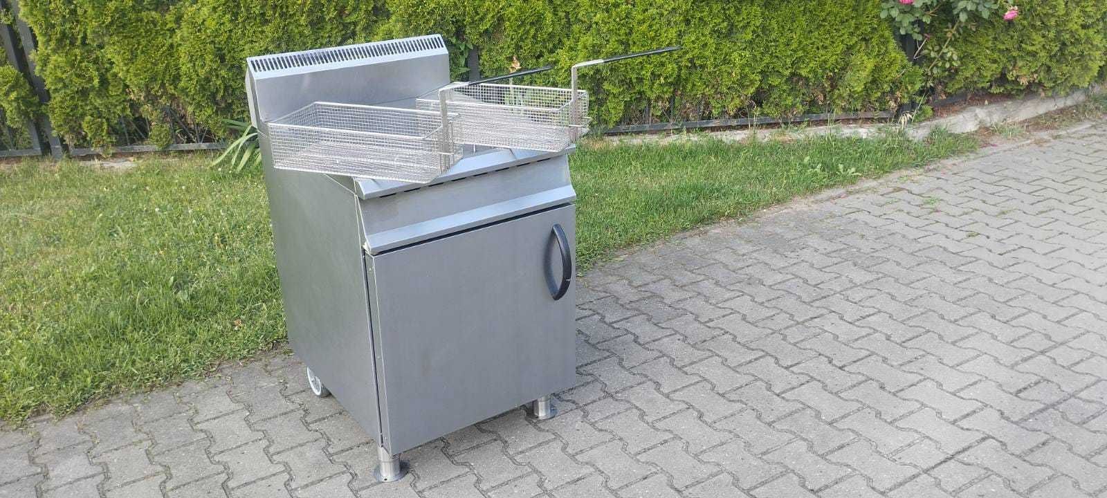 Frytkownica gazowa frytownica smażalnik zakręcona frytka