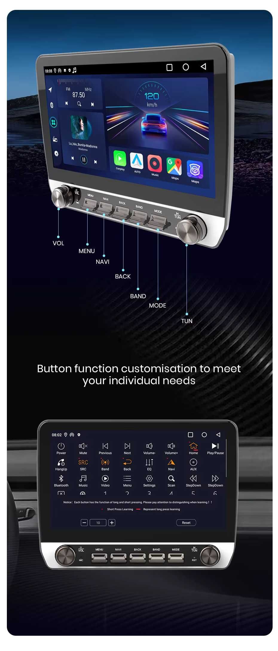 Rádio Android Citroen C4L DS4 de 2012-17 CARPLAY WIFI GPS 2/32GB novo