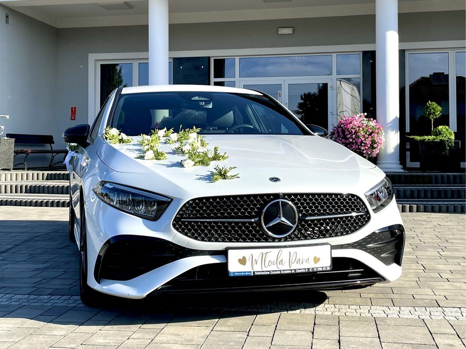 Samochód Auto do Ślubu - nowy biały Mercedes AMG Limousine