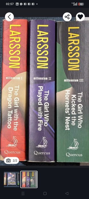 Stierg Larson English 3 books