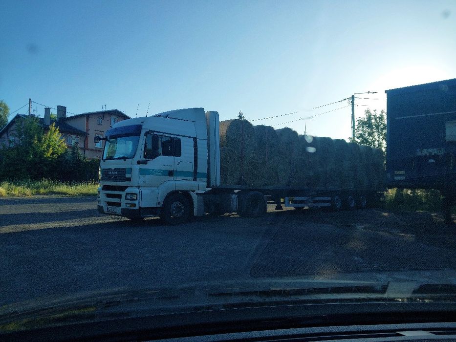 Transport platforma słomy i siana