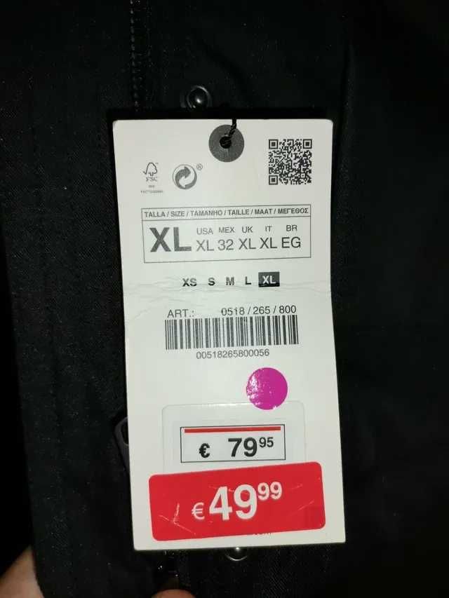 Parka Preta da Zara
