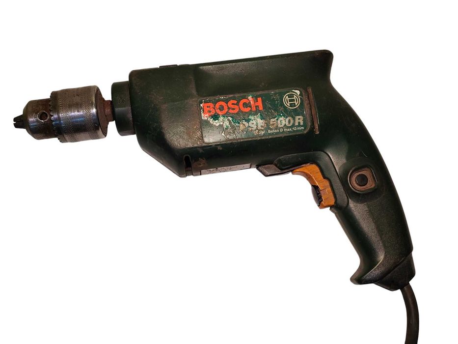 WIERTARKA UDAROWA BOSCH PSB 500R 500W Stara wtyczka, dwużyłowa