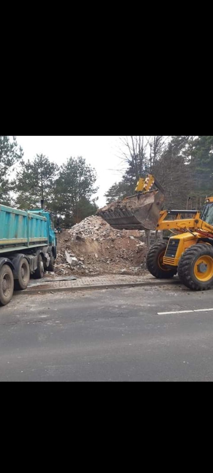 Wyburzenia rozbiórki wywóz gruzu papy śmieci pobudowlanych