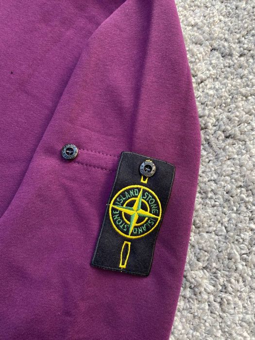 Зіп худі Stone Island Фіолетовий | Кофта Стон айленд Мужская | Стоник