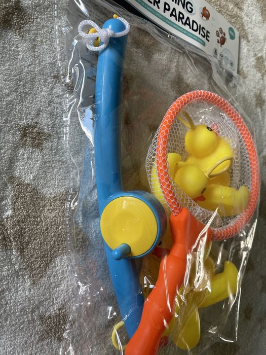 Kaczuszki zabawka do kapieli wędka i sitko