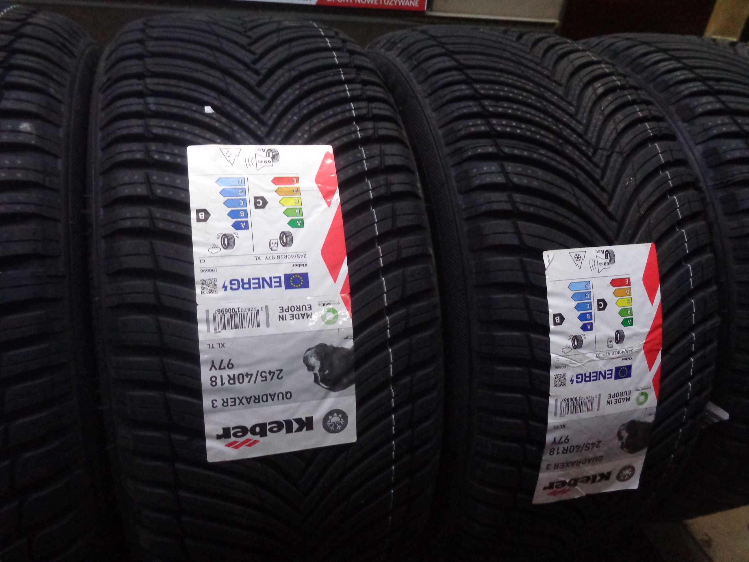 245/40R18 KLEBER Quadraxer 3 , Nowe Całoroczne , Warto , ANDAR