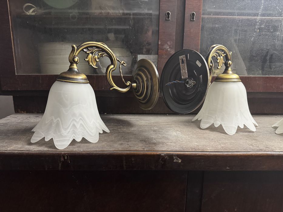 Lampy Lamkur - żyrandol + 4 kinkiety