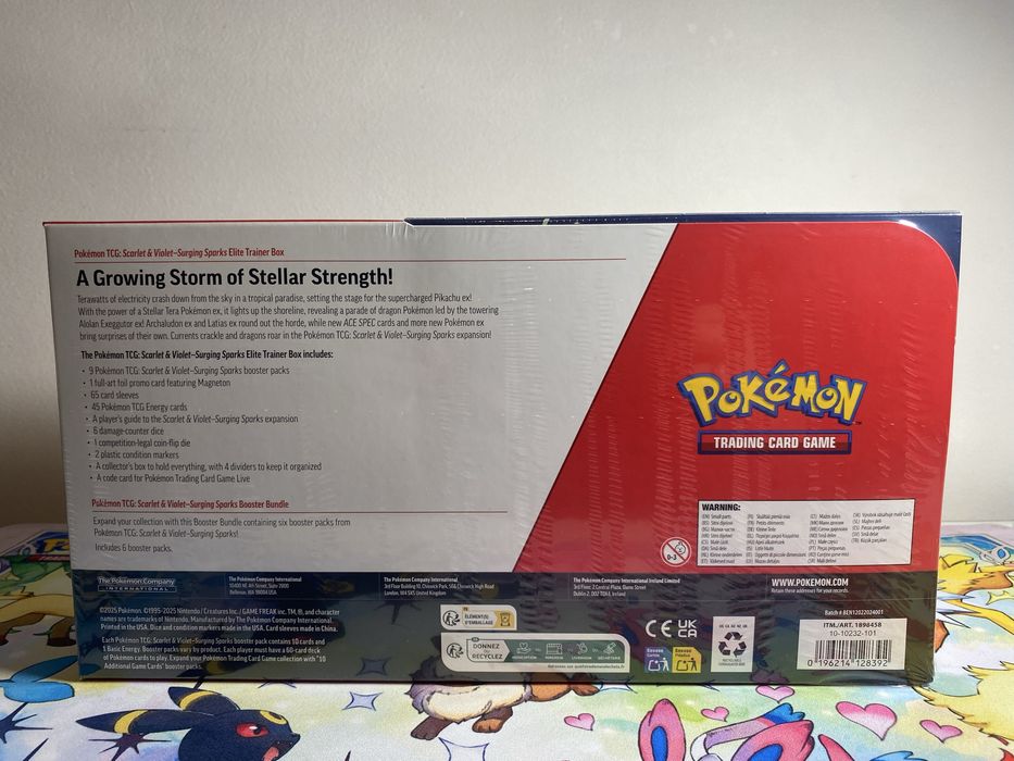Pokemon Surging Sparks Elite Trainer Box 2-pakc Costco