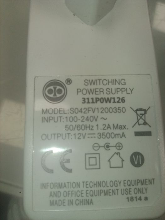 zasilacz ładowarka Zasilacz LXG350/B 12V/3,5A wtyk 5.5-2.5mm