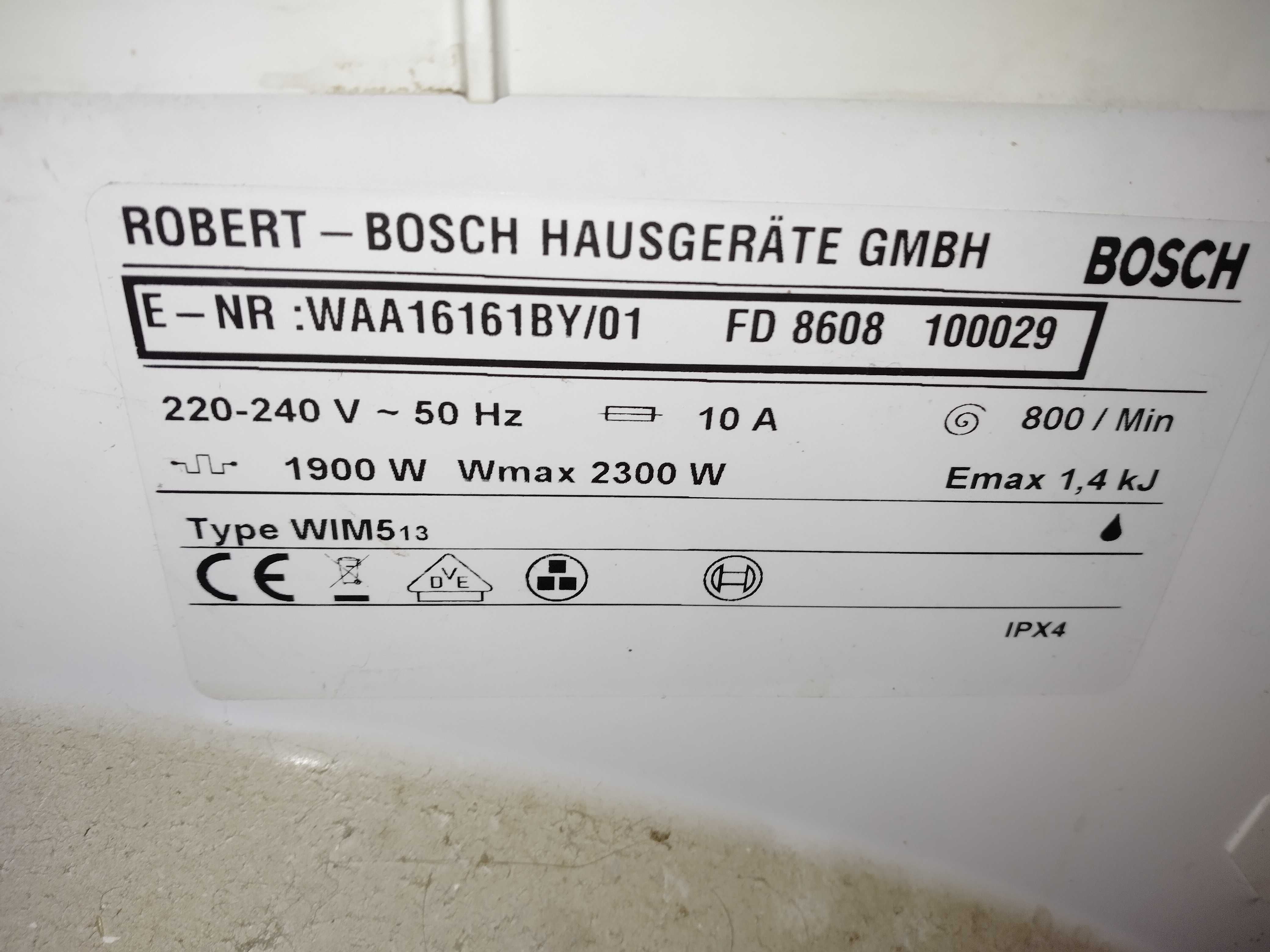 Пральна машина BOSCH WAA16161