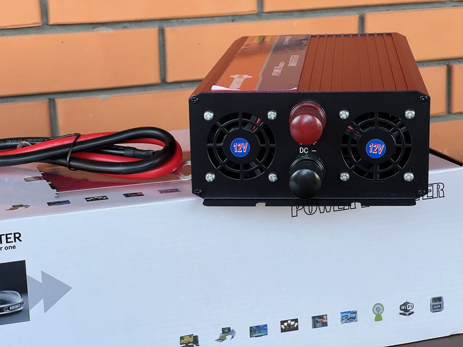 Мощный преобразователь тока, инвертор 12v-220v 4000 с ПЛАВНЫМ ПУСКОМ