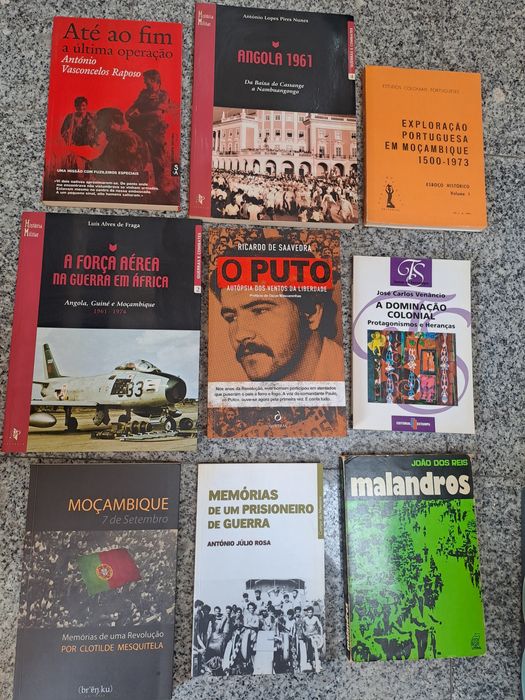 Livros ex-colónias Portuguesas