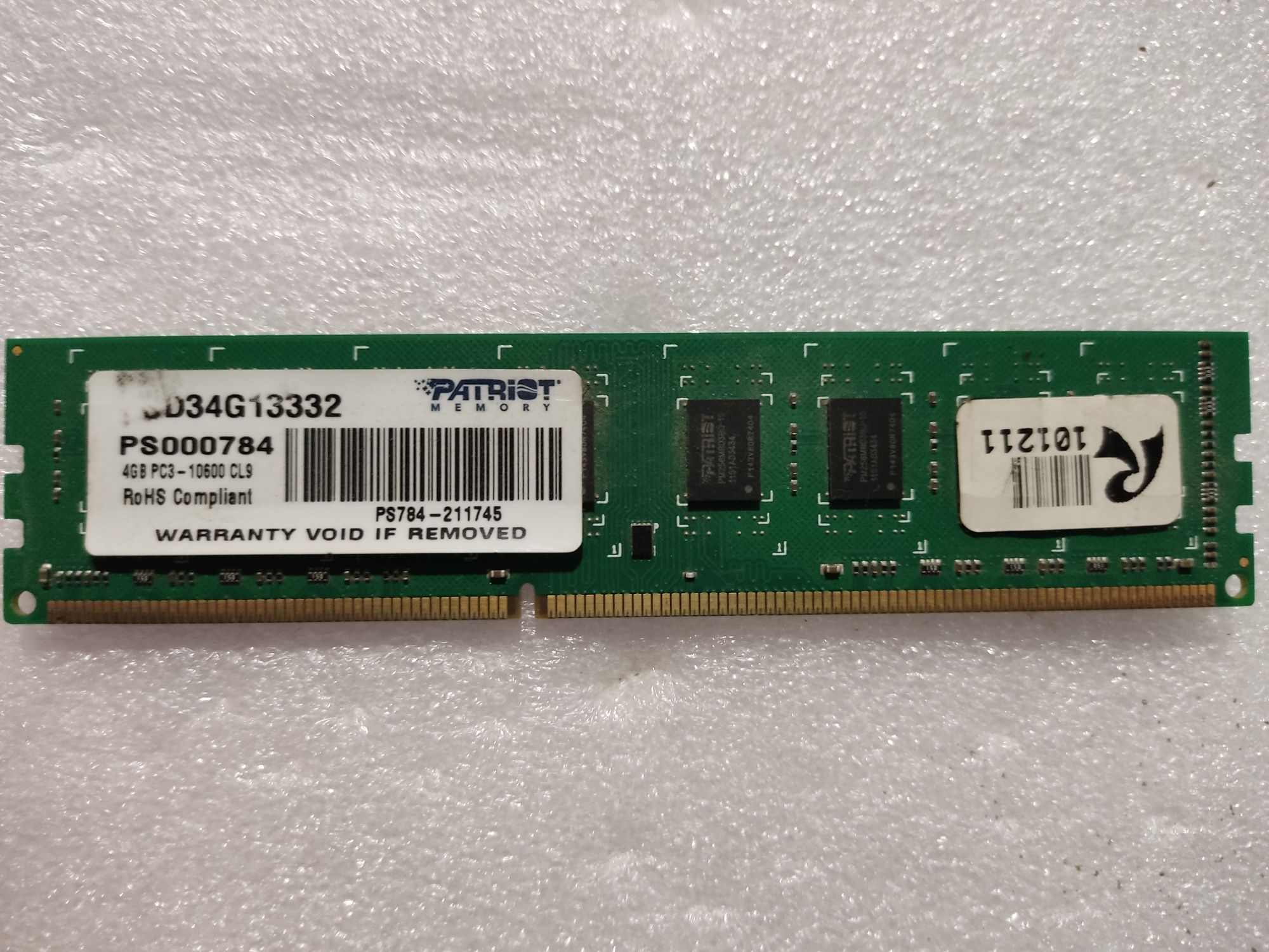 Оперативная память Patriot DDR3-4 GB