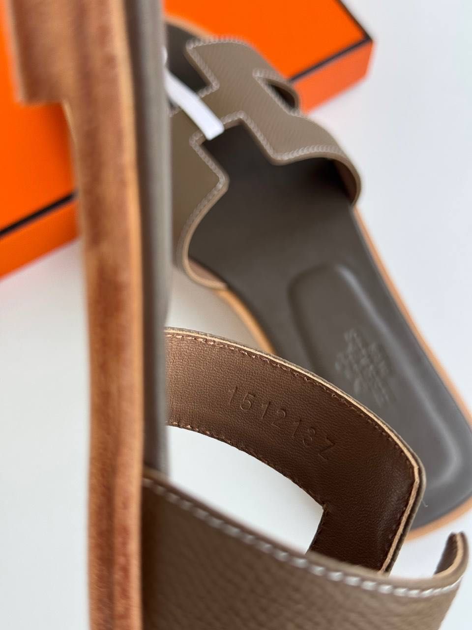 Skórzane klapki Khaki ! Premium! 36-41

750