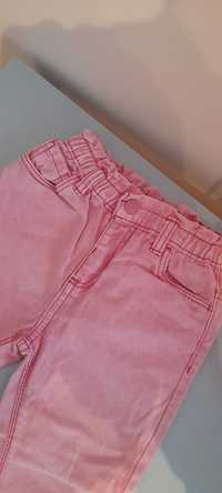 Rewelacyjne Jeansy różowe 98