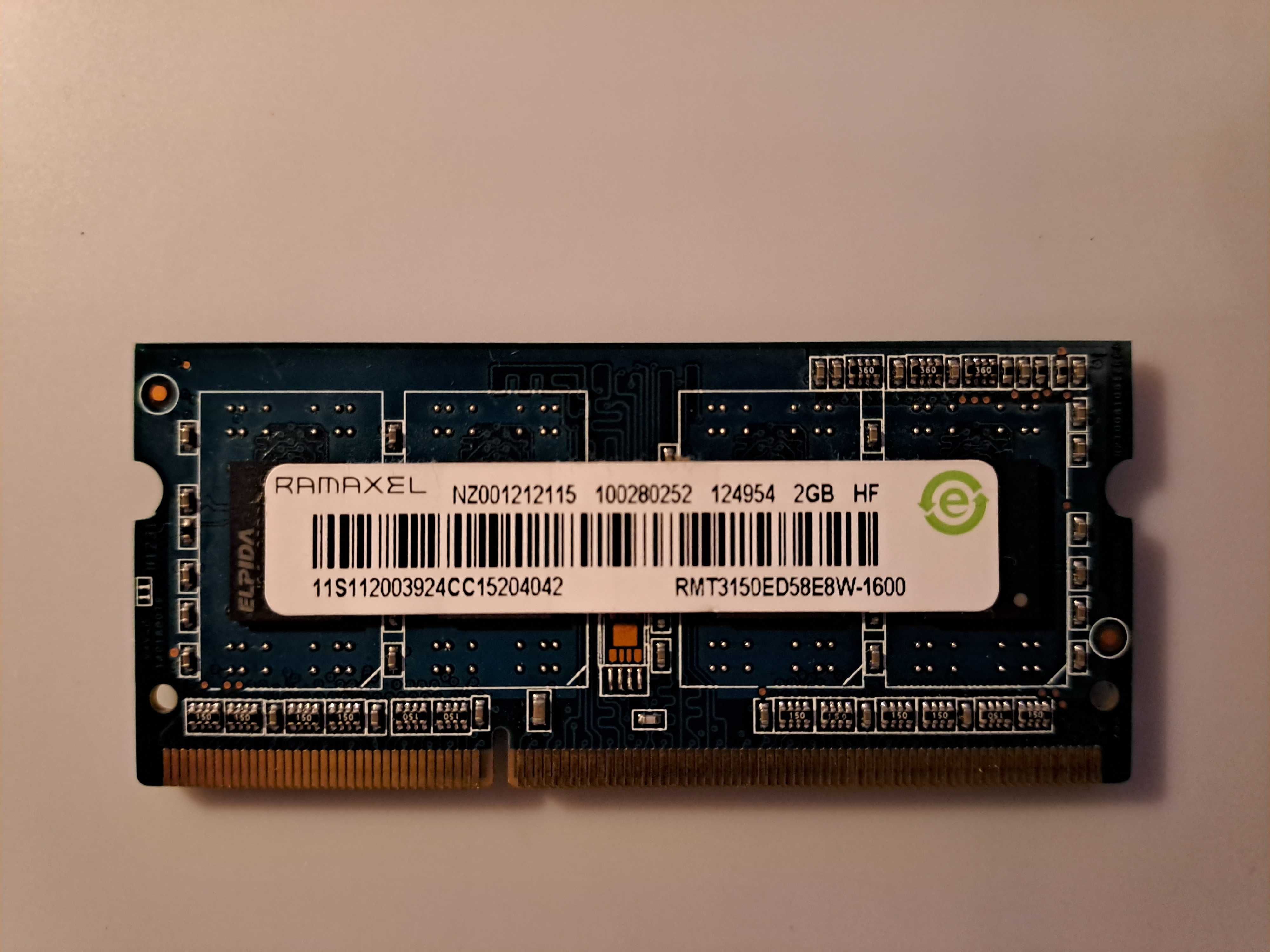 Оперативна пам'ять Ramaxel 2 GB SO-DIMM DDR3 1600 MHz (RMT3150ED58E8W)