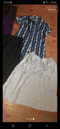 Zestaw spódnica sukienka 7szt 42/44 ubrania damskie vintage