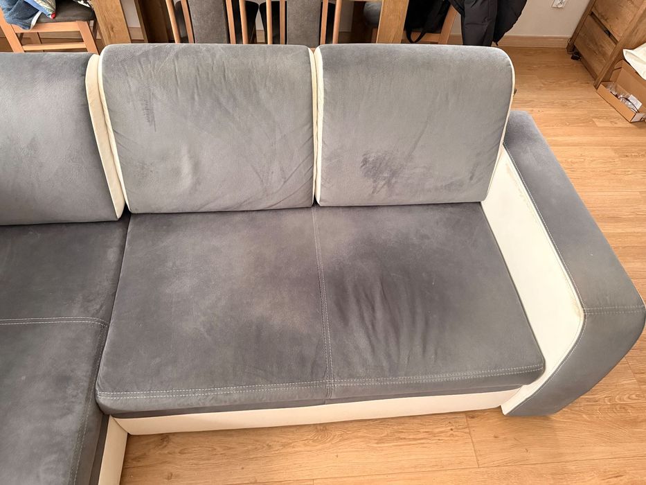 Kanapa narożnik rozkładany Agata Meble, szary