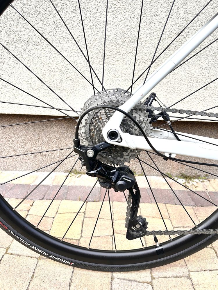Gravel Cube NUROAD WS rama L Shimano GRX Biały mat JAK NOWY !!!