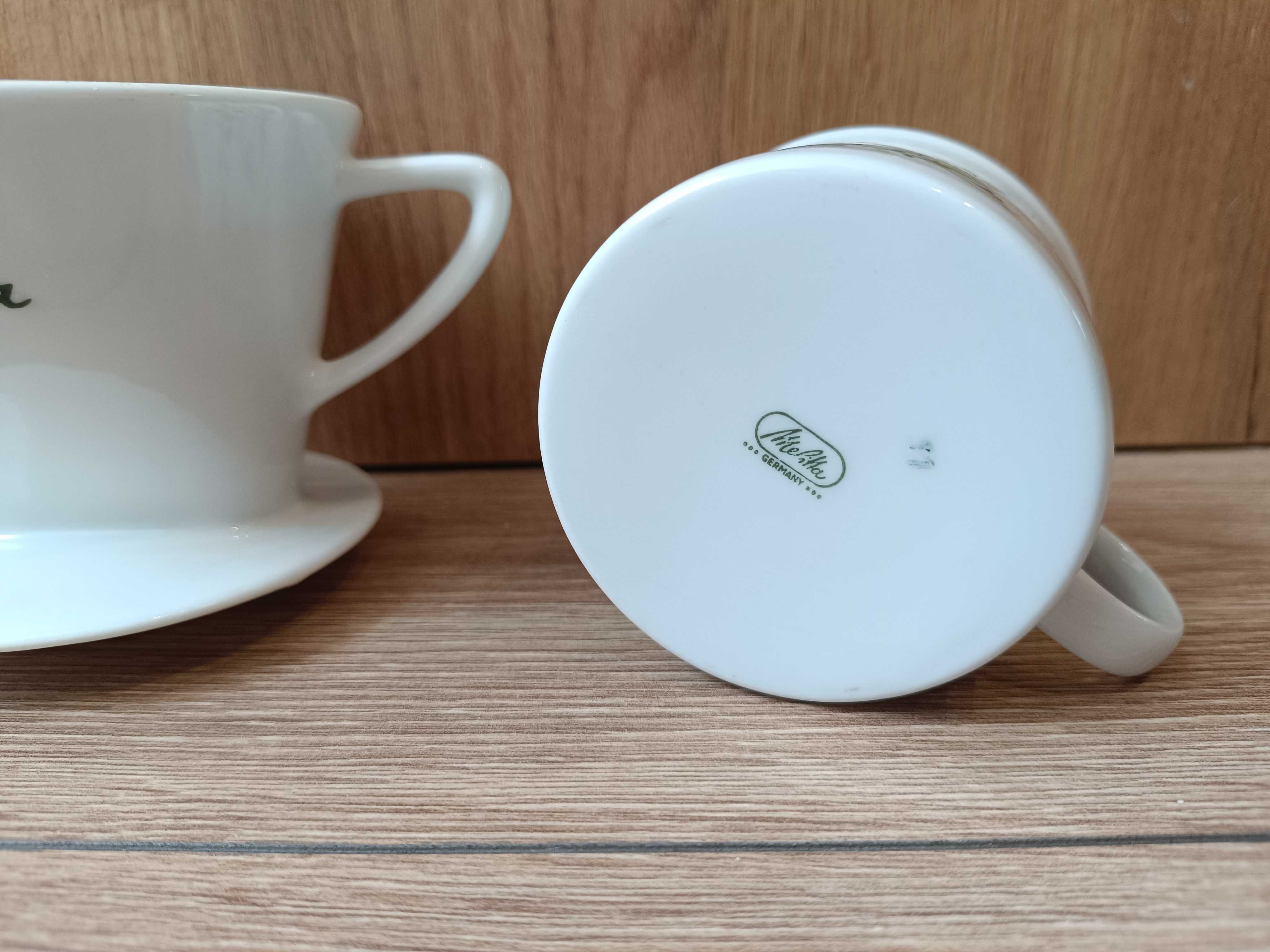 Porcelanowy  zestaw Dripper Melitta 101 + filiżanka