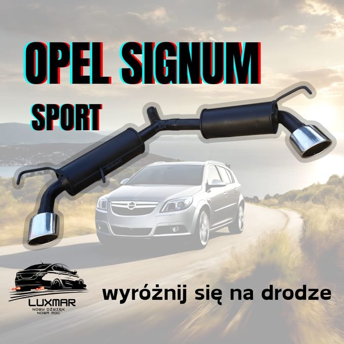 Tłumik końcowy sportowy  opel signum  Vectra C kombi Końcówki  Owalne