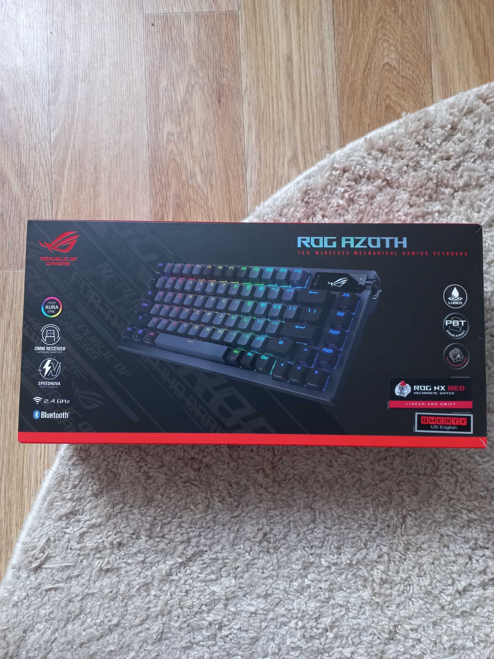 Клавіатура бездротова Asus ROG Azoth NX Red EN PBT USB/Wireless