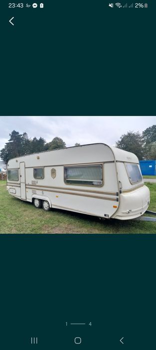 Przyczepa kempingowa transport