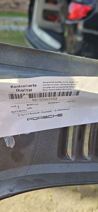 Porsche boxster 987 nadkole lewe lewy tył