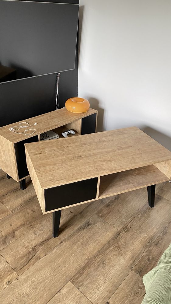 Szafka pod TV i ława, komplet
