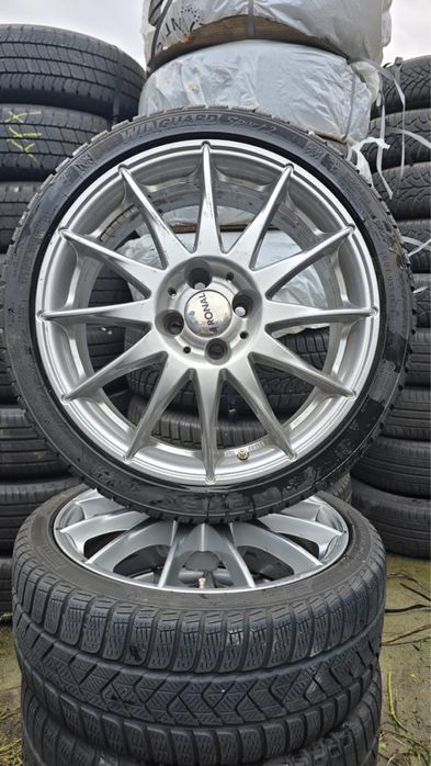 Felgi 17” 4x98 ET35 z zimówkami 205/40/17, Honda, Fiat