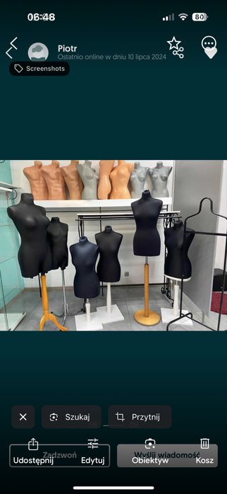 Zestaw mebli do sklepu/garderoby