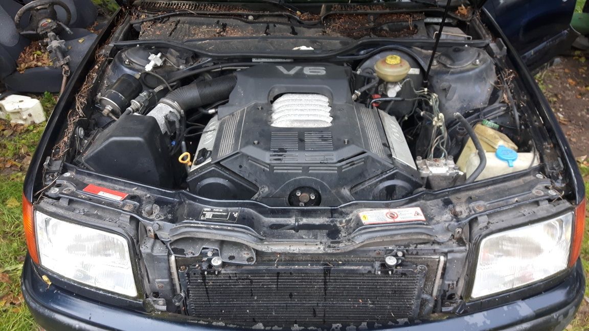 Audi 100 c4 2.8 automat maska chlodnica zamek lampa skora klima pompa