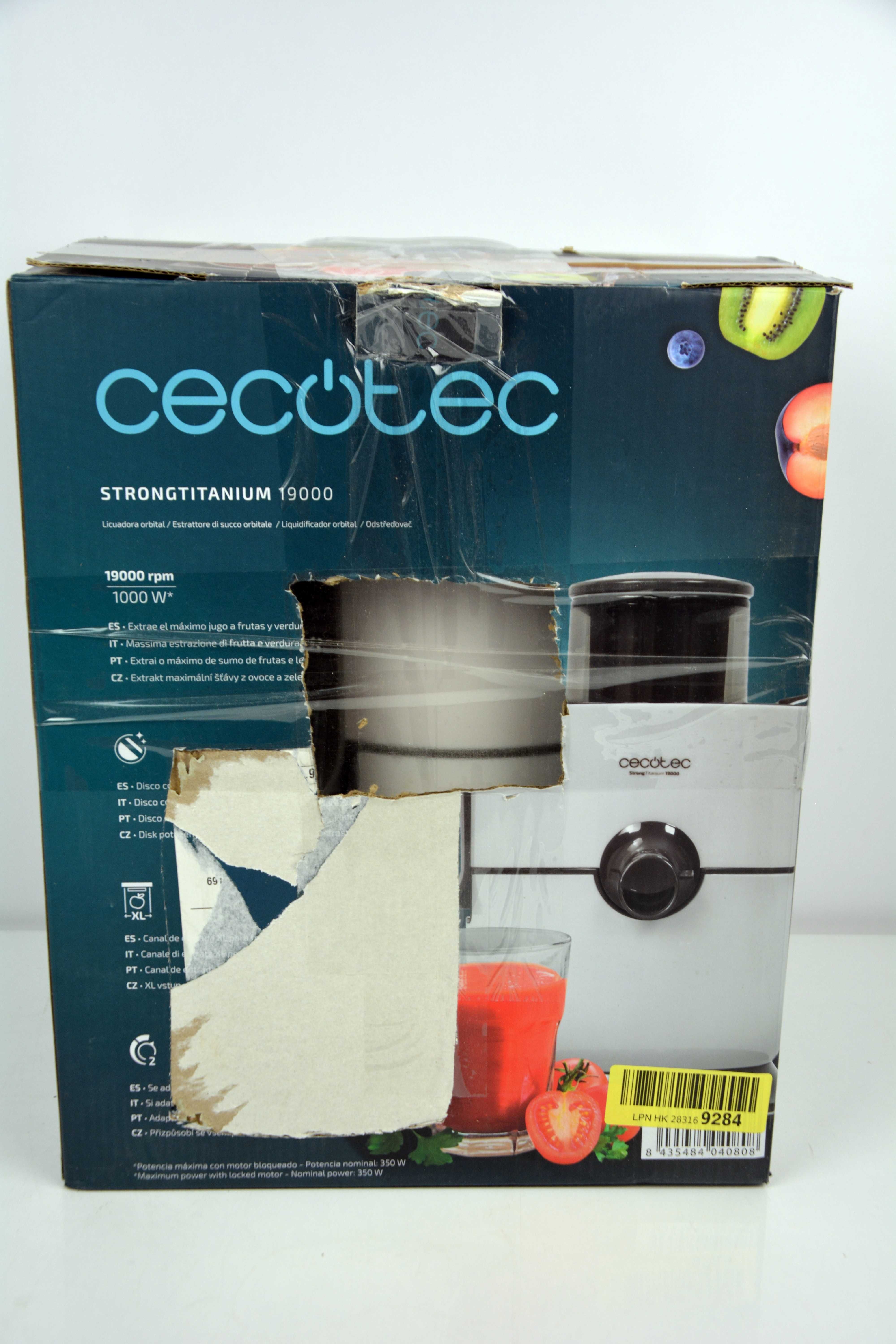 Sokowirówka Cecotec Strong Titanium 19000 biały 1000 W