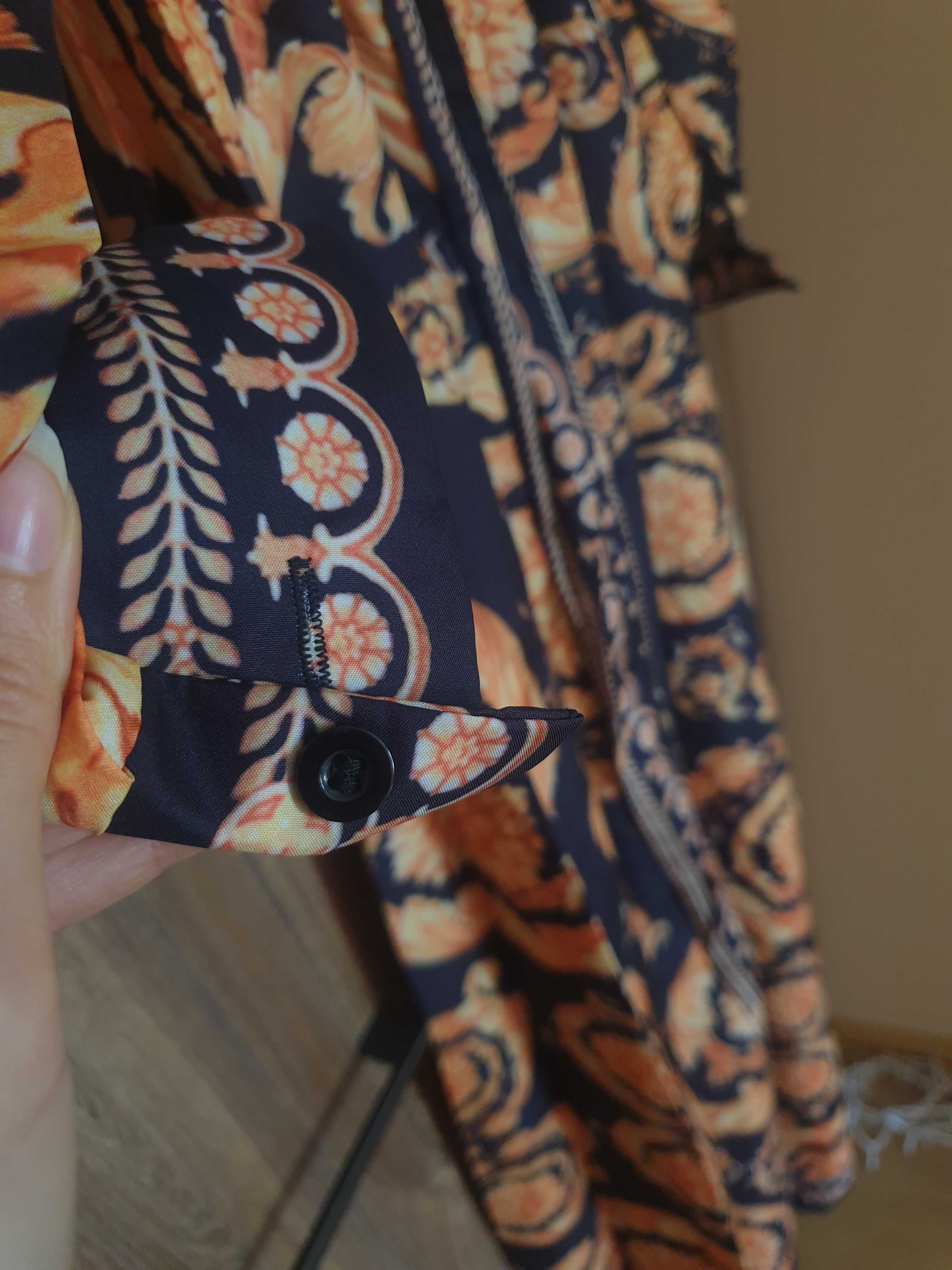 Boho dluga suknia z rozporkiem instagram orient arabska tunika
