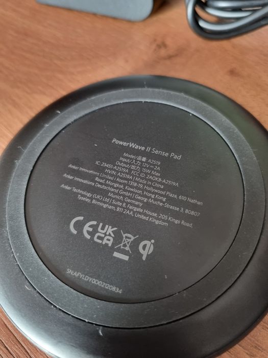 Ładowarka indukcyjna Anker PowerWave II Sense Pad