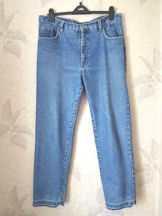 Отличные плотные коттоновые джинсы высокая посадка, XL/XXL-50/52