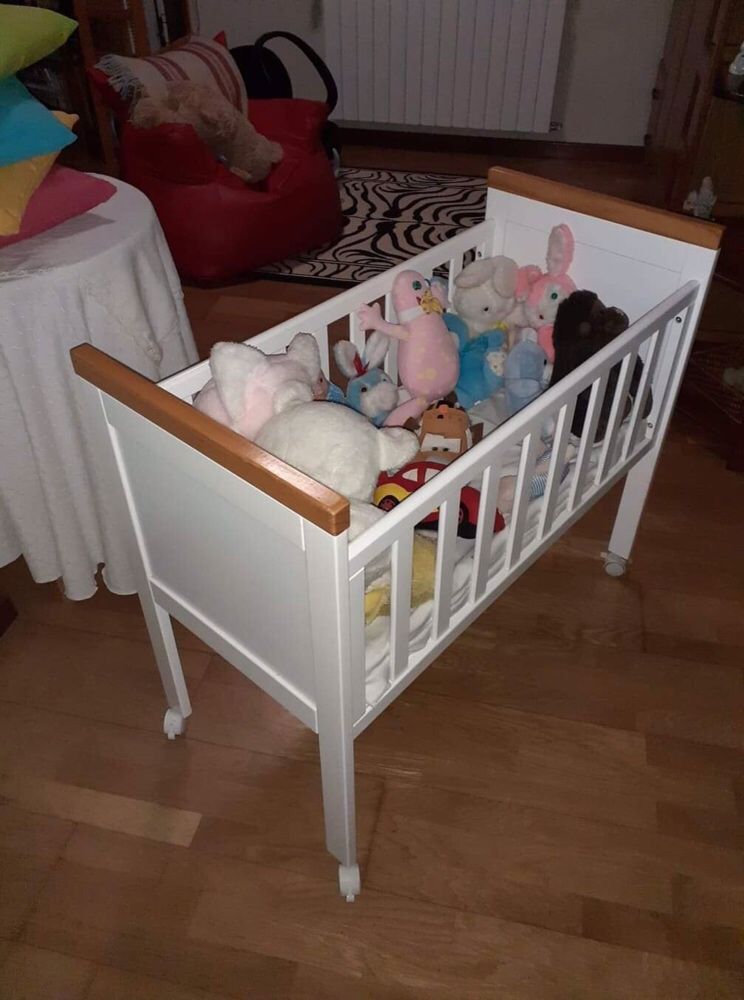 Miniberço bébé + colchão e roupa de cama